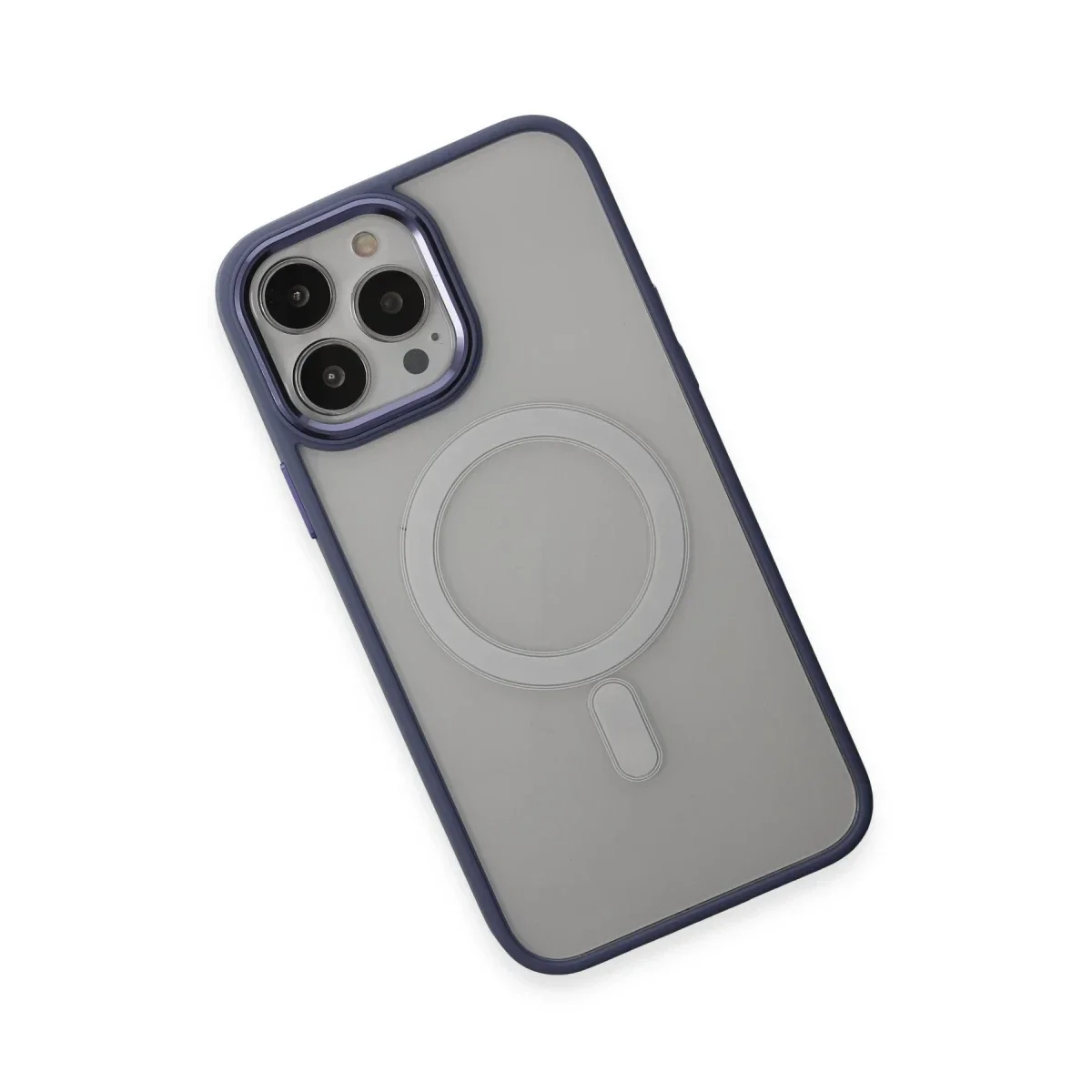 Apple iPhone 15 Pro Max Kılıf Room Magneticsafe Silikon - Sierra Blue görsel 3