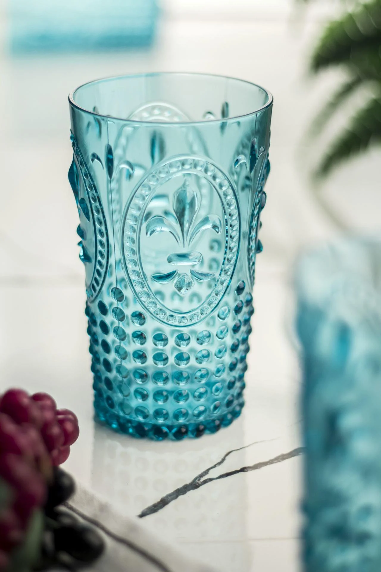 Akrilik Aquamarin 6'lı Uzun Bardak & Su Meşrubat Bardağı 750 ml ( Büyük Boy & Cam Değildir ) görsel 2