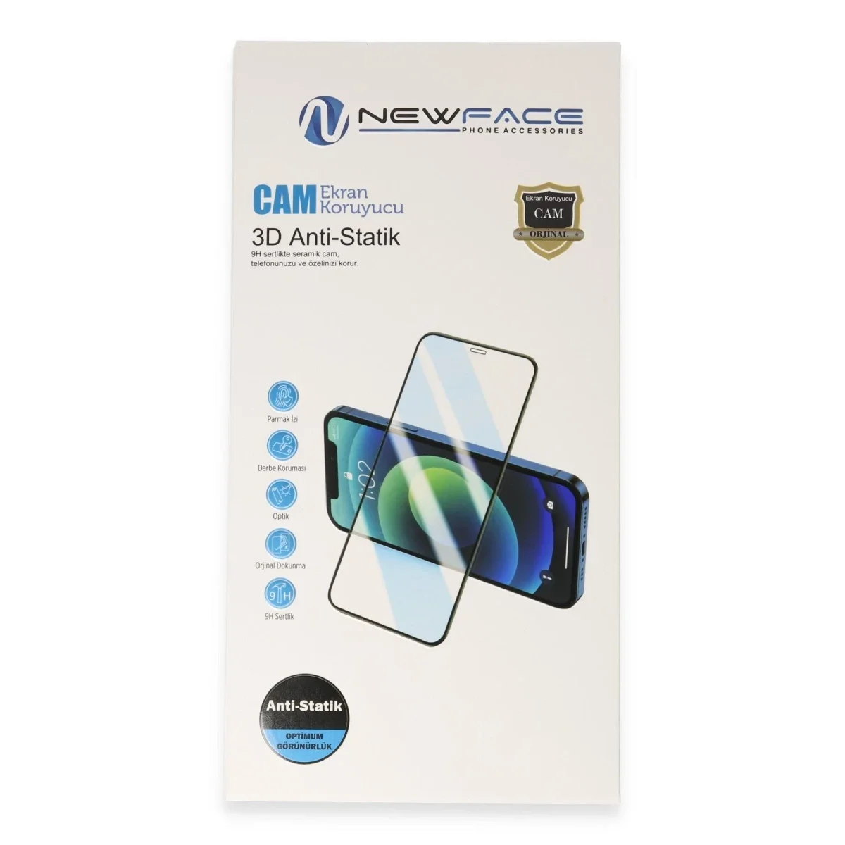 Samsung Galaxy A70 3D Antistatik Cam Ekran Koruyucu görsel 3
