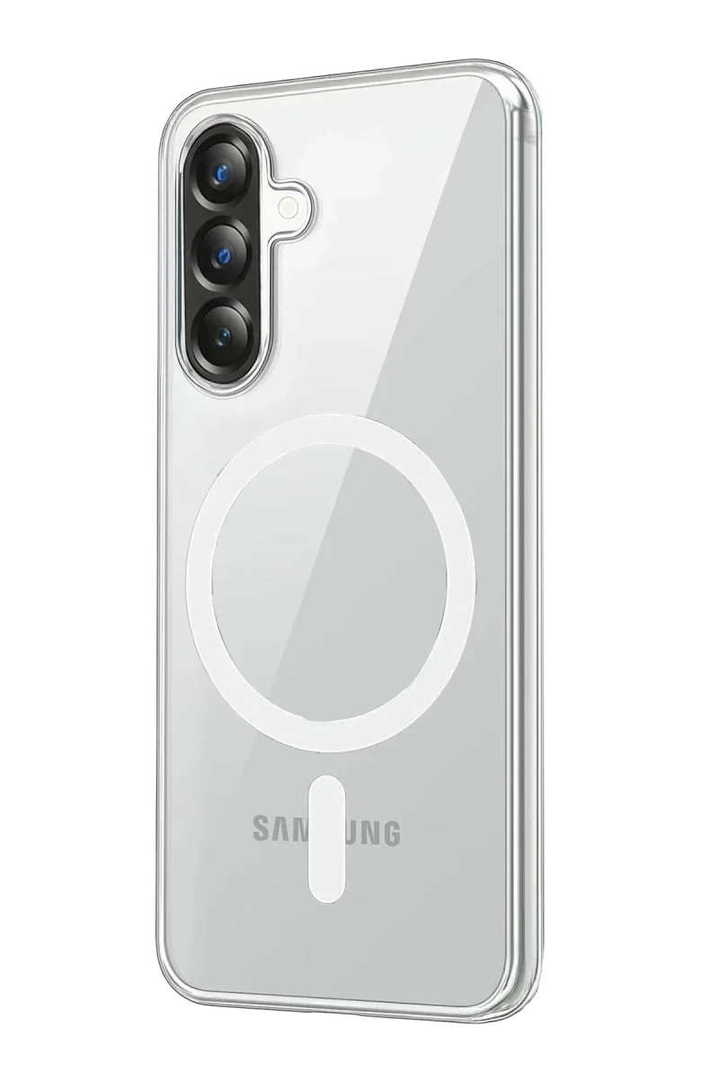 Samsung Galaxy A37 5G Combo Sert Şeffaf Magsafe Kapak - Şeffaf görsel 3