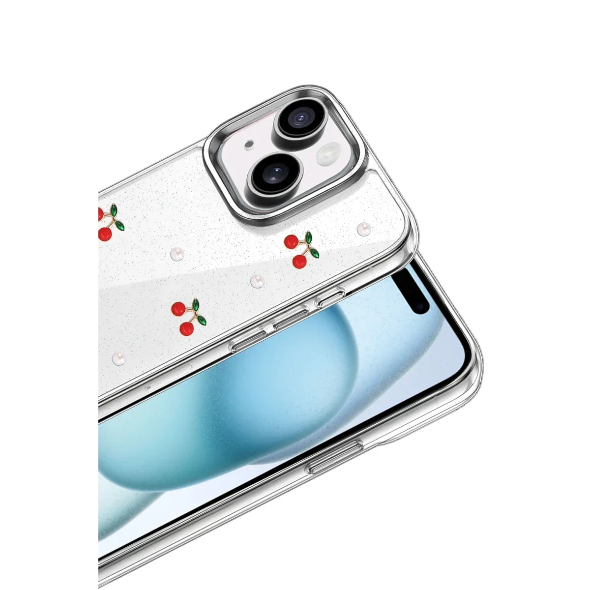 Apple iPhone 15 Fiyonk Desenli Kapak - Desen 9 görsel 2