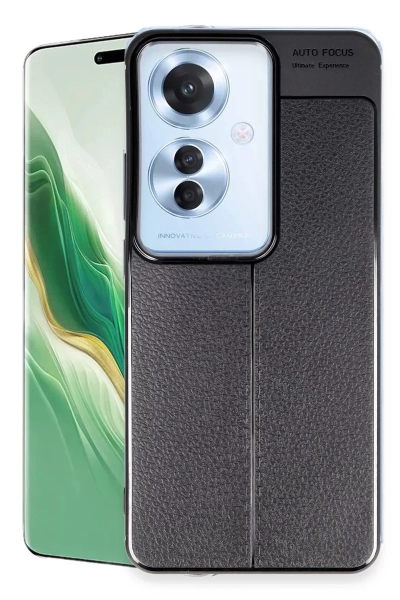 Oppo Reno 11F Kılıf Auto Focus Kapak - Siyah