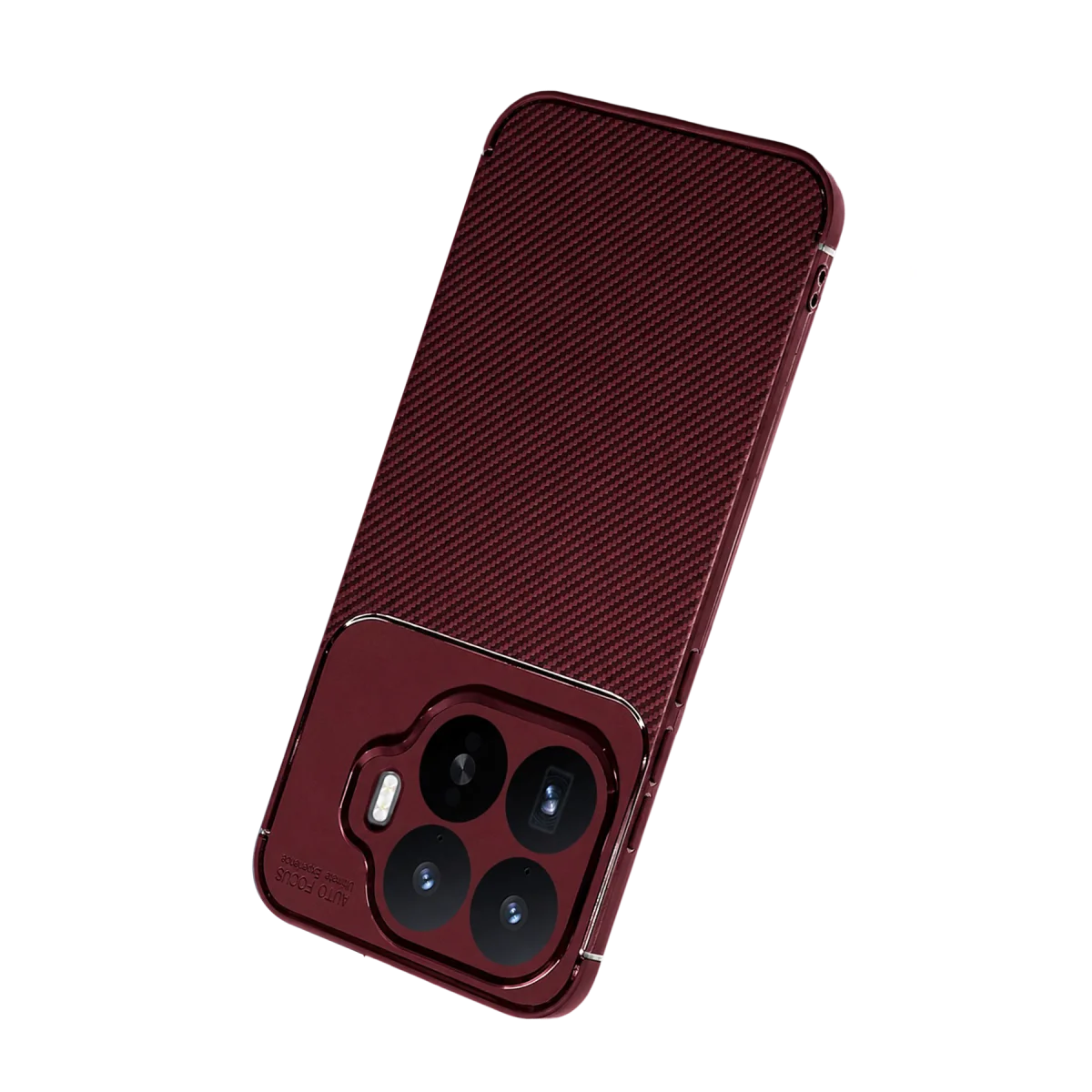Xiaomi Mi 17T Auto Focus Karbon Kapak - Bordo görsel 3