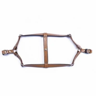 Konfor Ronin Deri Köpek Göğüs Tasması Camel 1,5x40 45 Cm