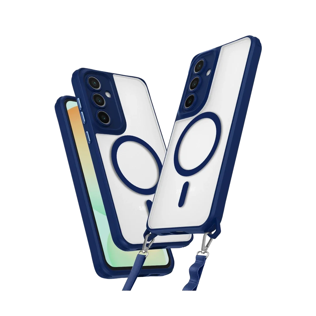 Samsung Galaxy S24 FE Kılıf Enka Magsafe Silikon Kılıf - Lacivert