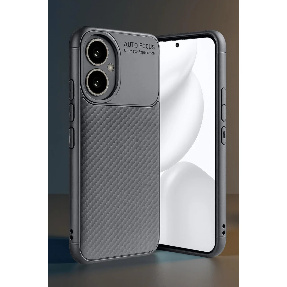 Honor 400 Kılıf Auto Focus Karbon Kapak - Gri görsel 5