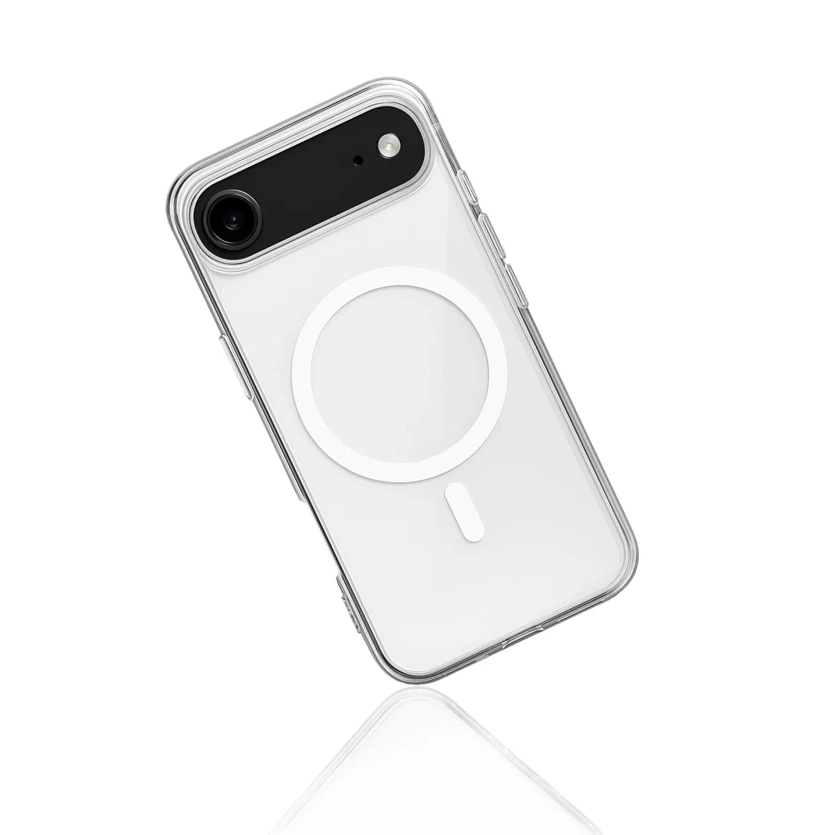 Apple iPhone 17 Air Kılıf Magneticsafe Şeffaf Silikon - Şeffaf görsel 3