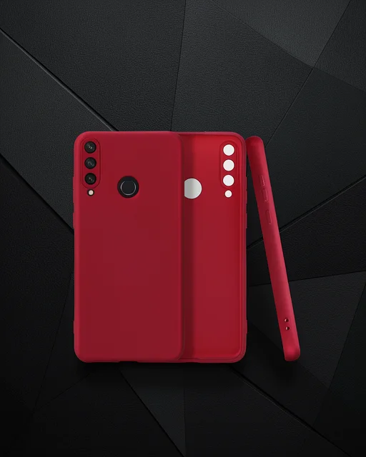 Huawei Y6p Kılıf First Silikon - Bordo