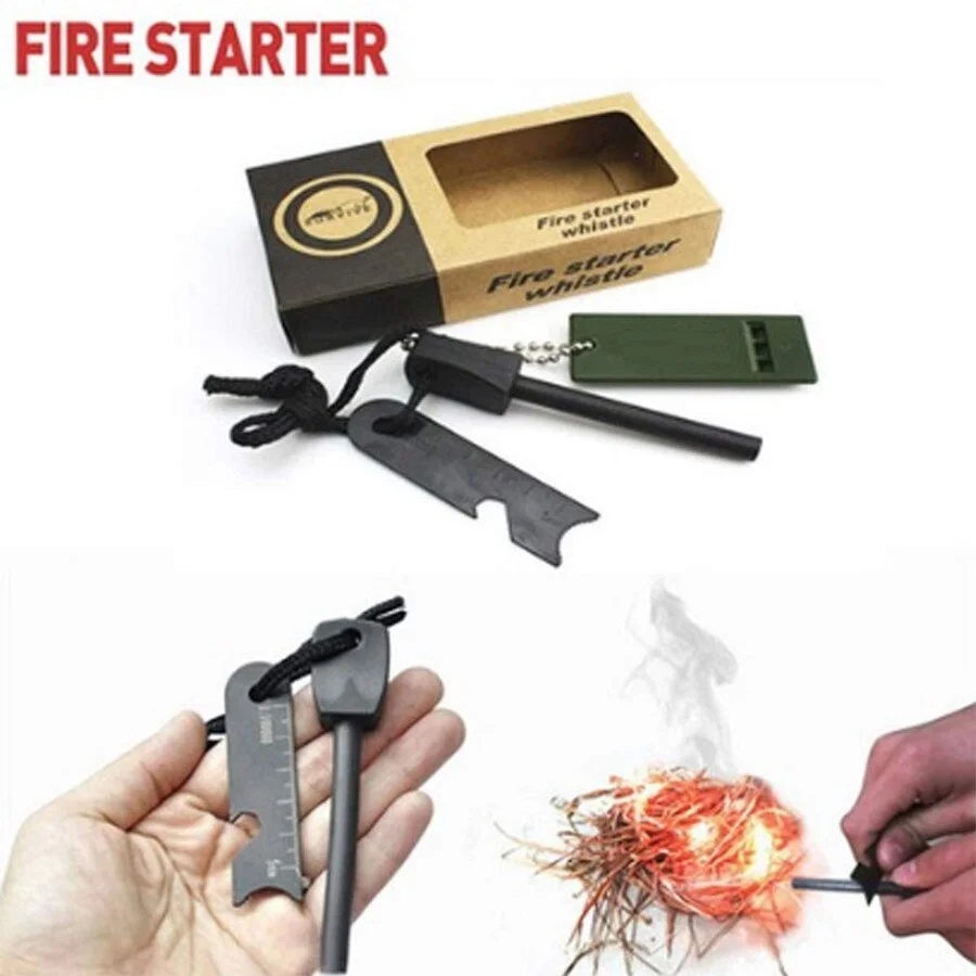 Survive Magnezyum Çubuğu Ateş Başlatıcı Çakmak Taşı görsel 3