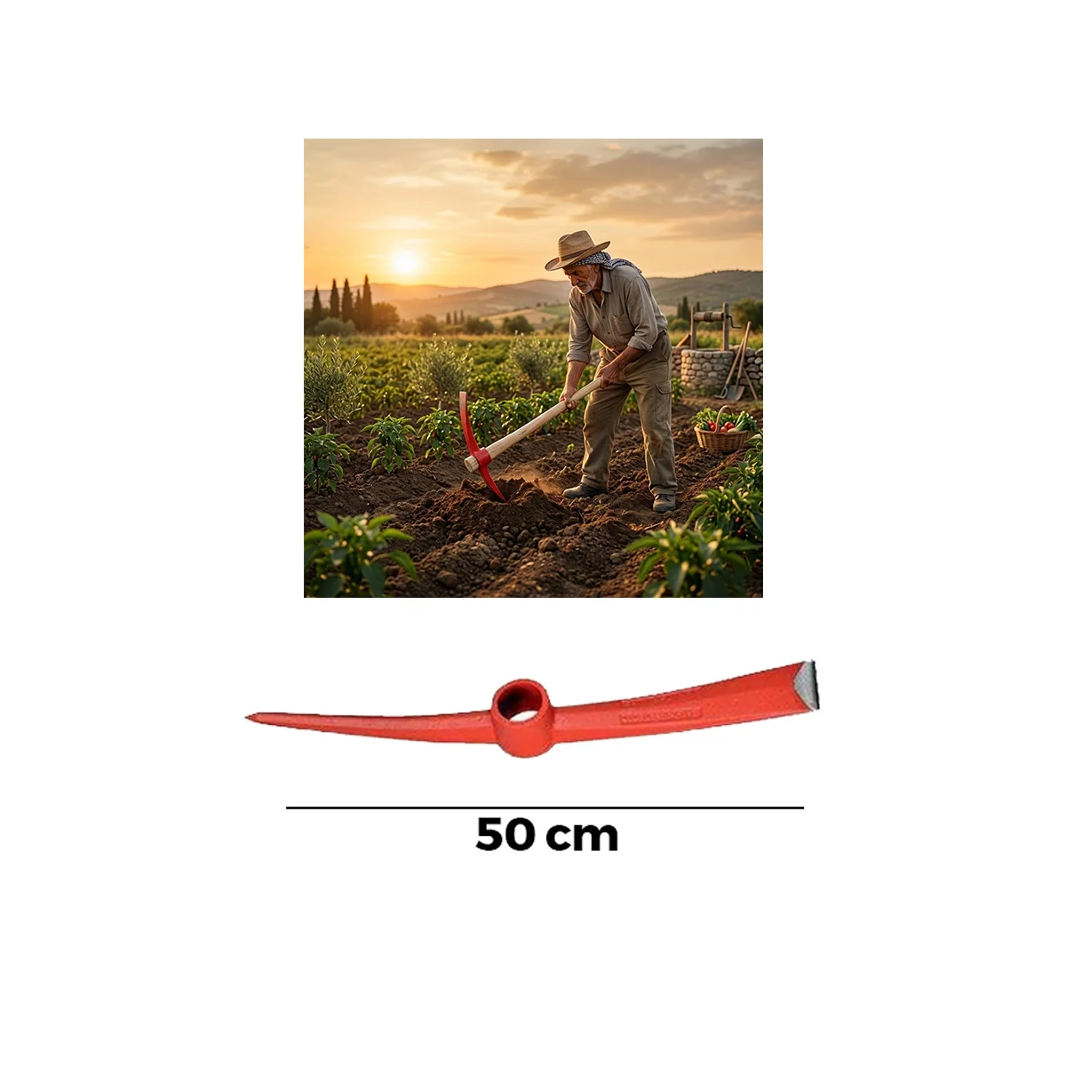 50 cm Çelik Kazma görsel 2