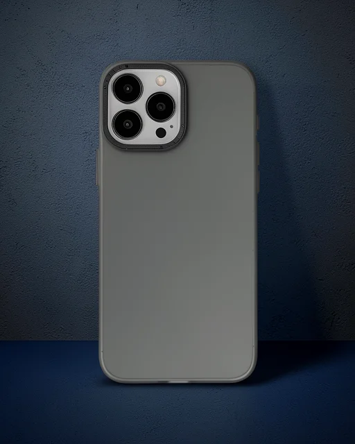 Apple İphone 15 Pro Max Kılıf Modos Metal Kapak - Siyah