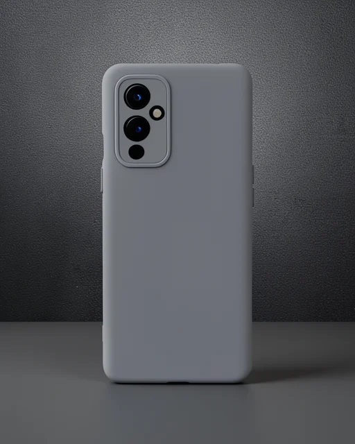 One Plus 9 Kılıf Nano İçi Kadife Silikon - Gri