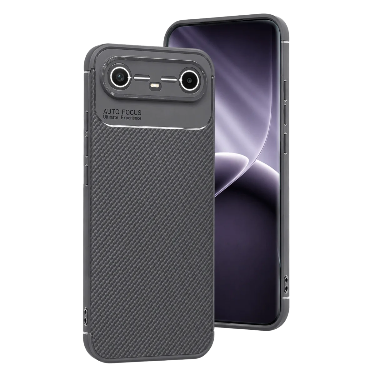 Tecno Spark Slim 5G Auto Focus Karbon Kapak - Gri