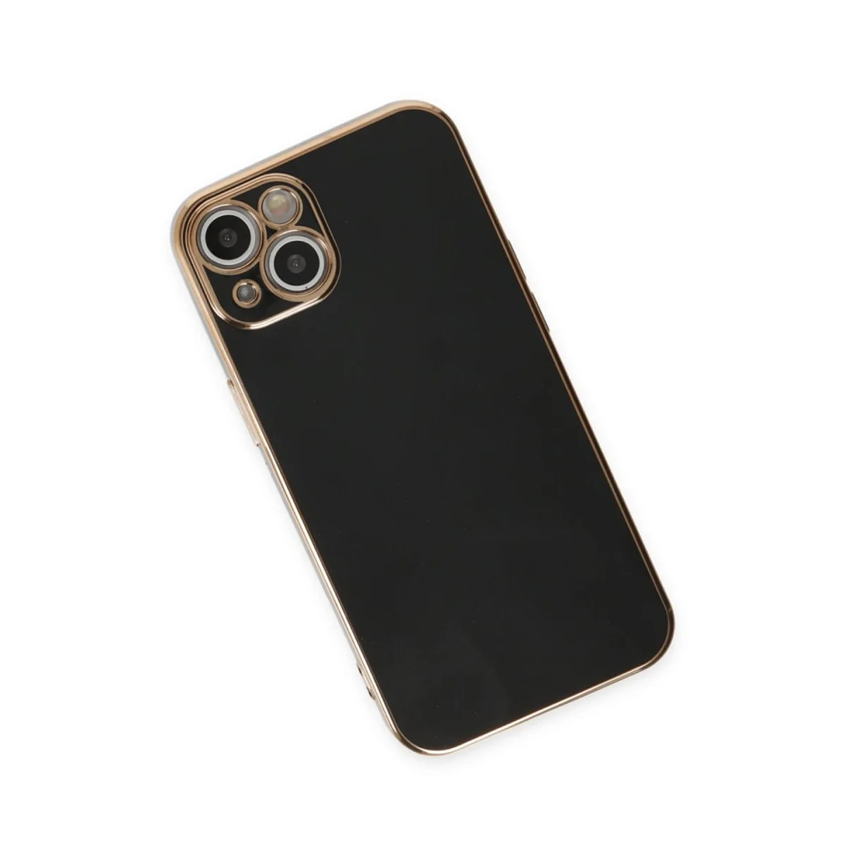 Apple İphone 15 Kılıf Volet Silikon - Siyah görsel 3