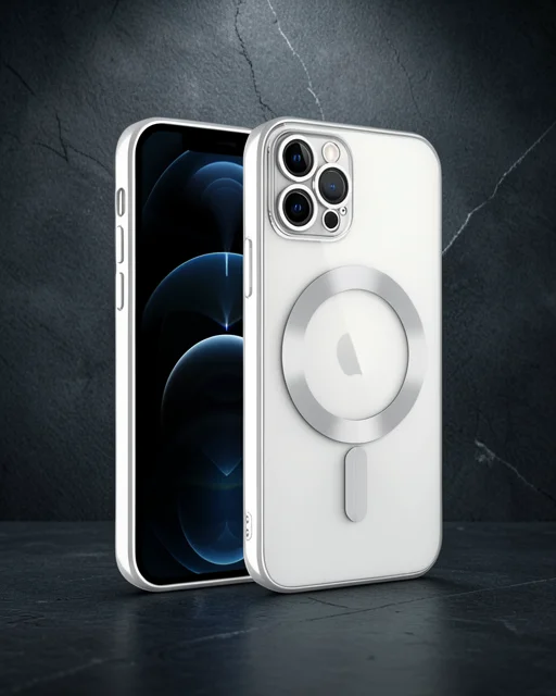 Apple İphone 13 Pro Kılıf Kross Magneticsafe Kapak - Gümüş