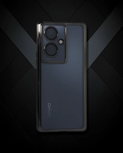 Vivo V29 Lite Kılıf Razer Lensli Silikon - Siyah