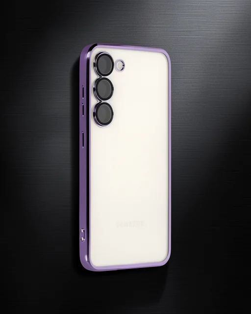 Samsung Galaxy S23 Plus Kılıf Razer Lensli Silikon - Mor