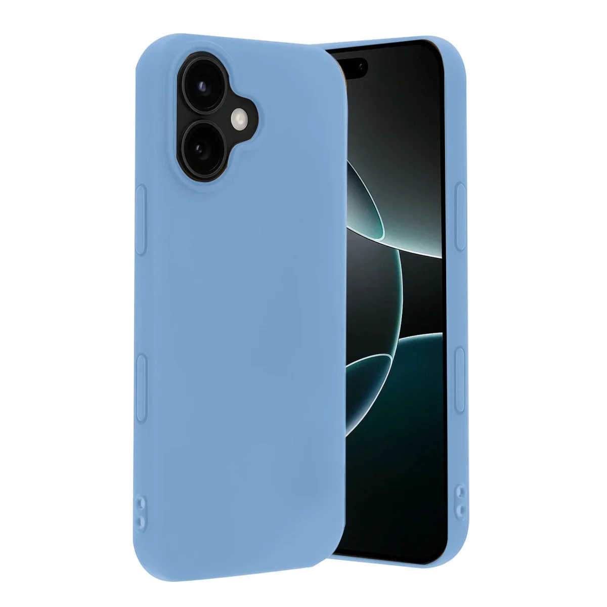Apple İphone 17 Nano İçi Kadife Silikon - Mavi