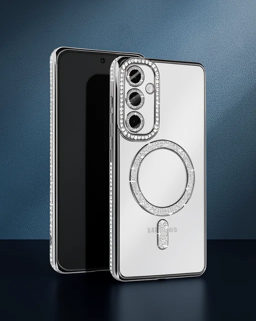 Samsung Galaxy S25 Edge Joke Simli Magneticsafe Kılıf - Gümüş