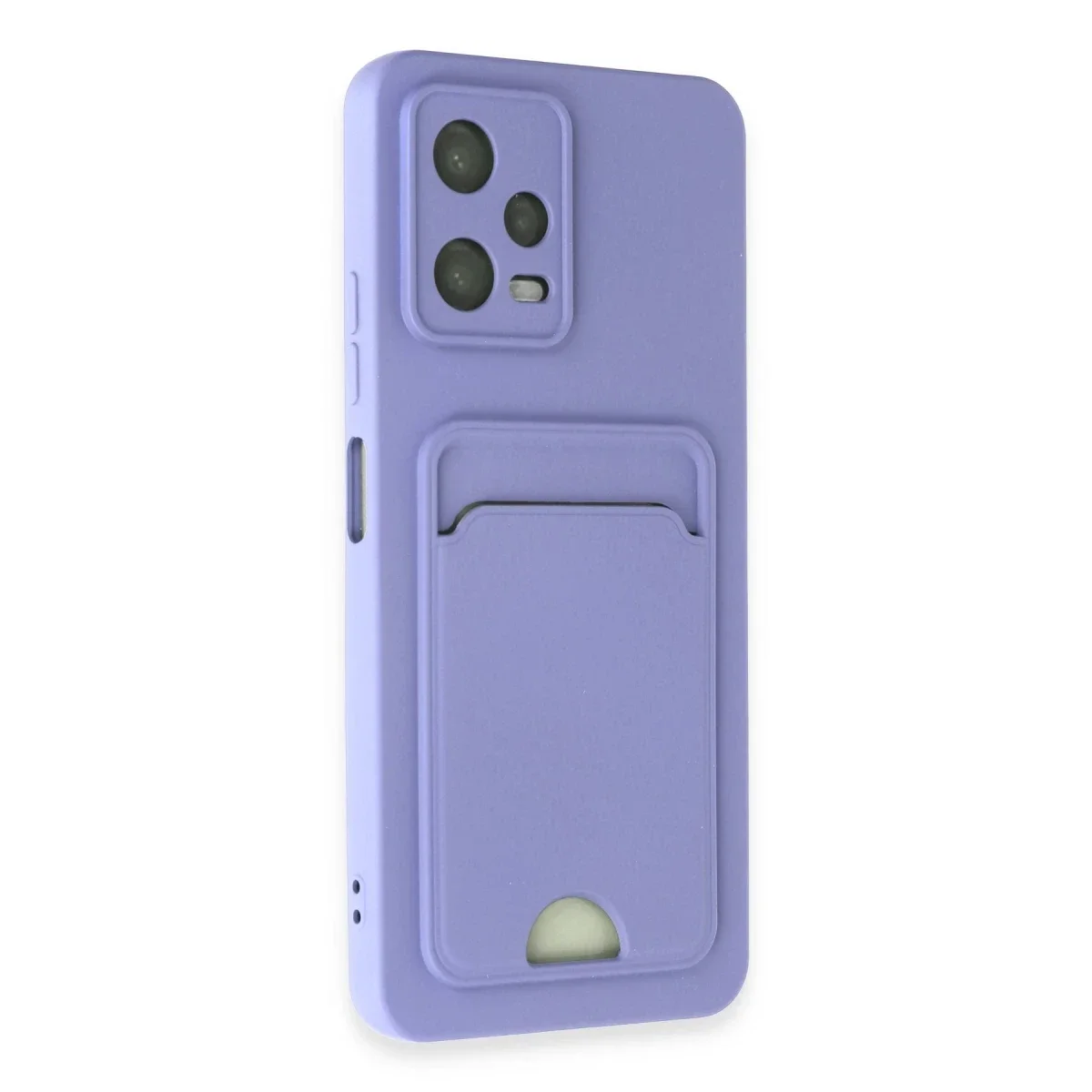 Xiaomi Redmi Note 12 4G Kılıf Kelvin Kartvizitli Silikon - Lila görsel 2