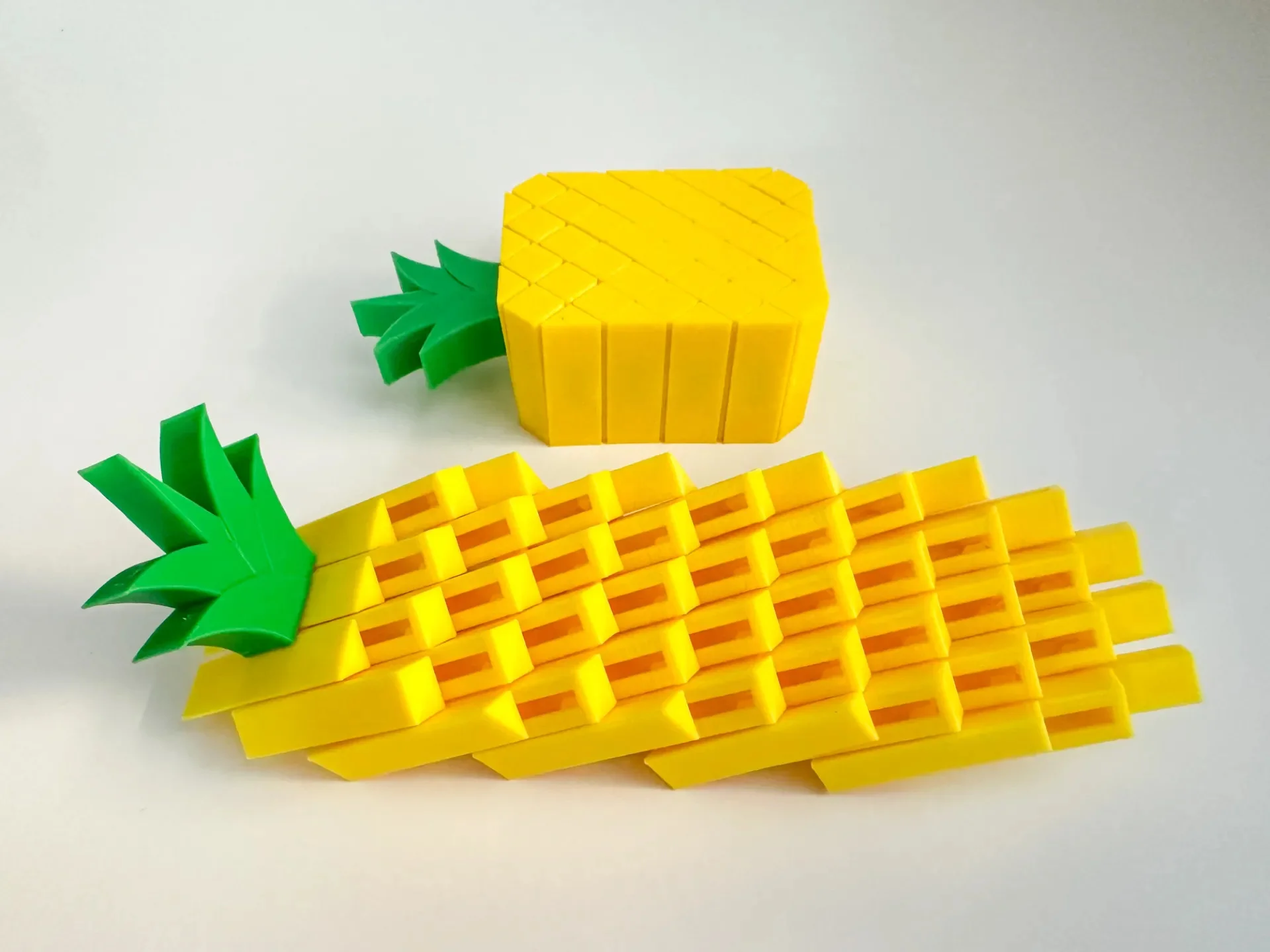 3D Baskı Ananas Fidget Oyuncak - Hareketli Duyusal Masa Oyuncağı, Stres Giderici Puzzle Fidget görsel 2