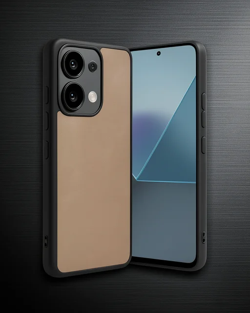 Xiaomi Redmi Note 13 4g Kılıf Aras Deri Kapak - Pudra