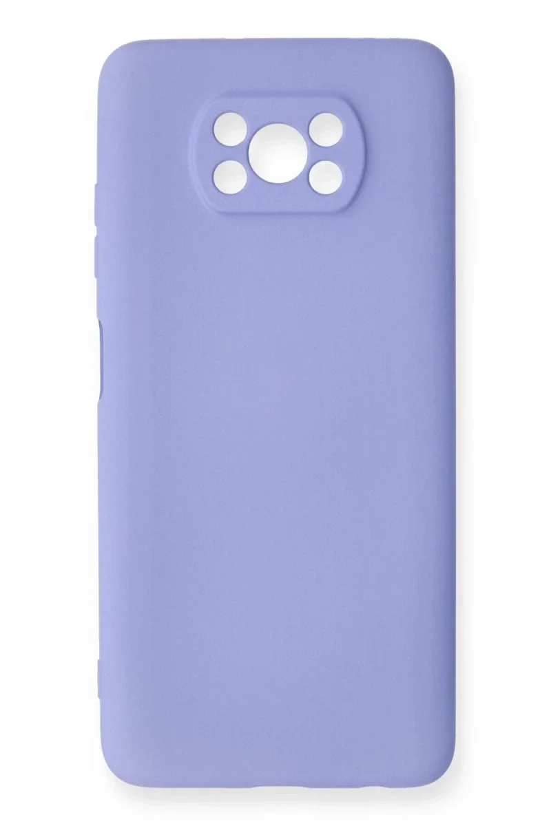 Xiao Pocophone X3 Kılıf Nano içi Kadife Silikon - Lila
