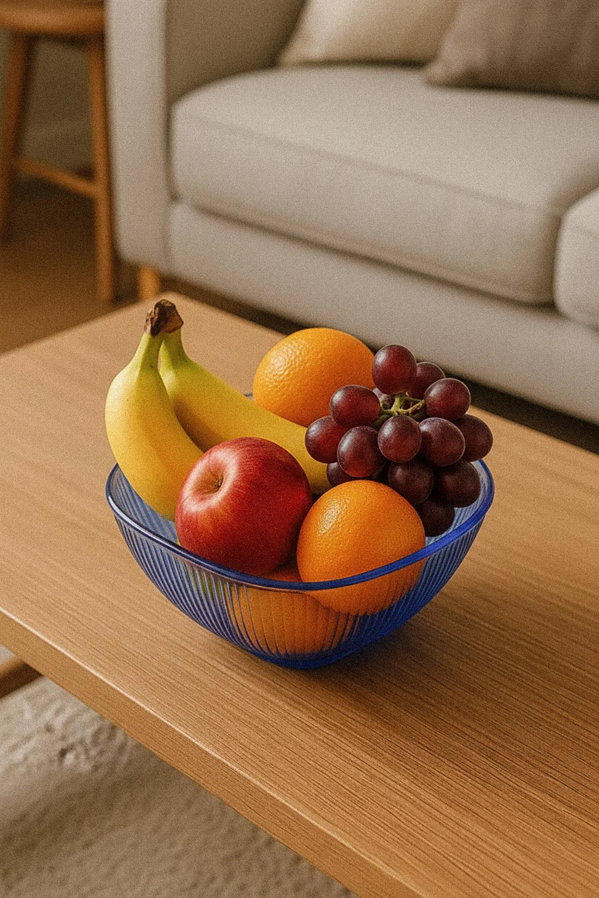Barok Mavi Orta Boy Kare Kase & Sunum Kasesi - 1,5 Lt görsel 2