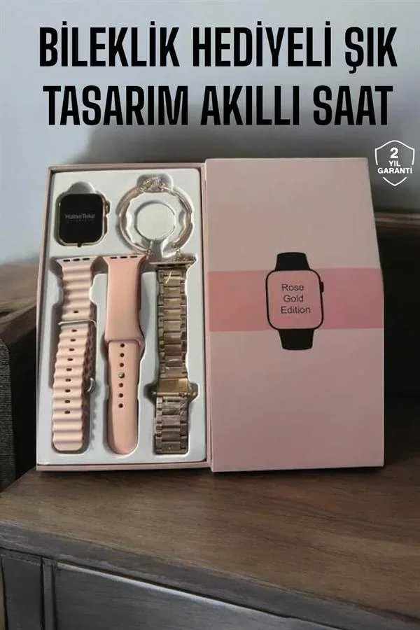 Akıllı Saat Bileklik Hediyeli Uzun Pil Ömrü GPS Takibi görsel 2
