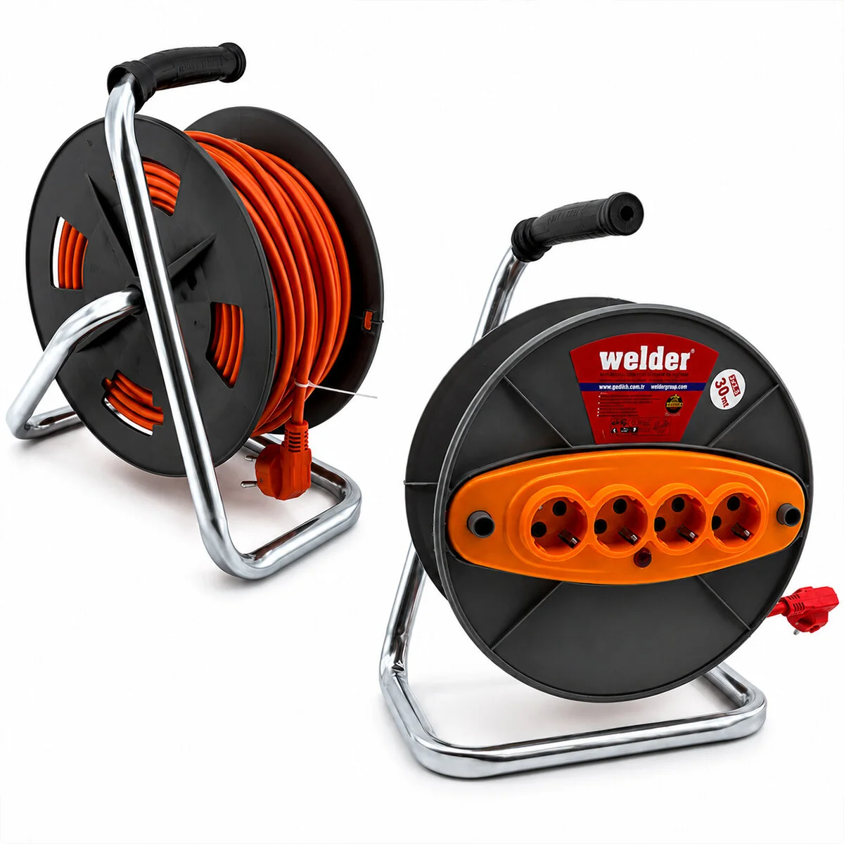 3X2.5MM 30MT Makaralı Uzatma Kablo Ct Welder