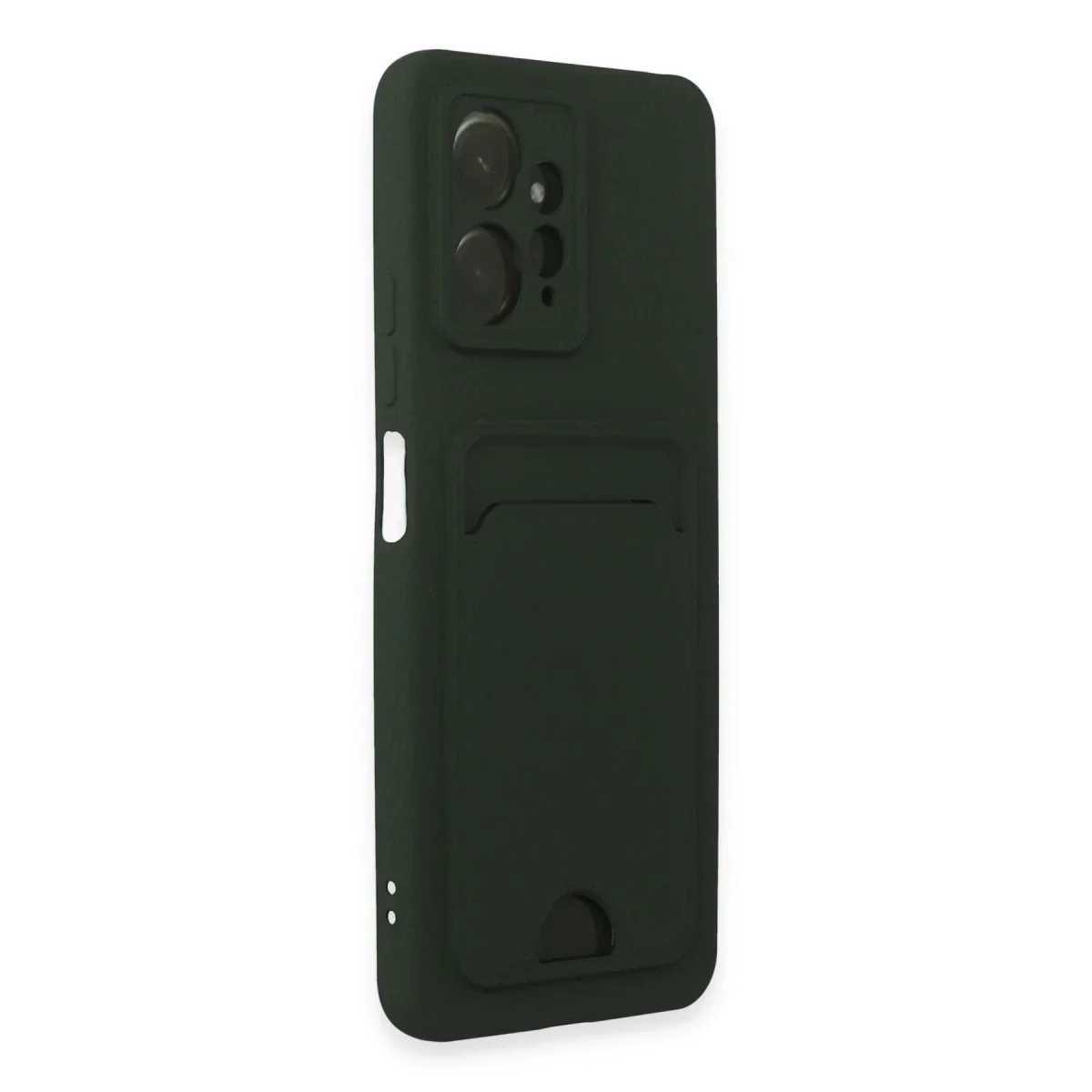 Xiaomi Redmi Note 12 4G Kılıf Kelvin Kartvizitli Silikon - Koyu Yeşil görsel 2