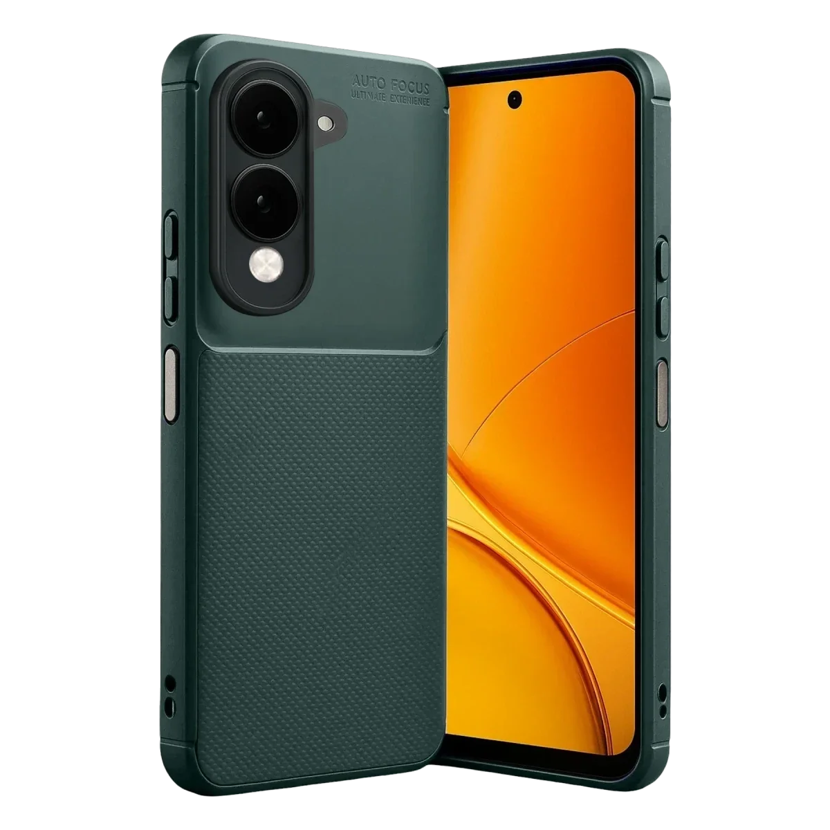 Vivo Y29S Auto Focus Karbon Kapak - Koyu Yeşil