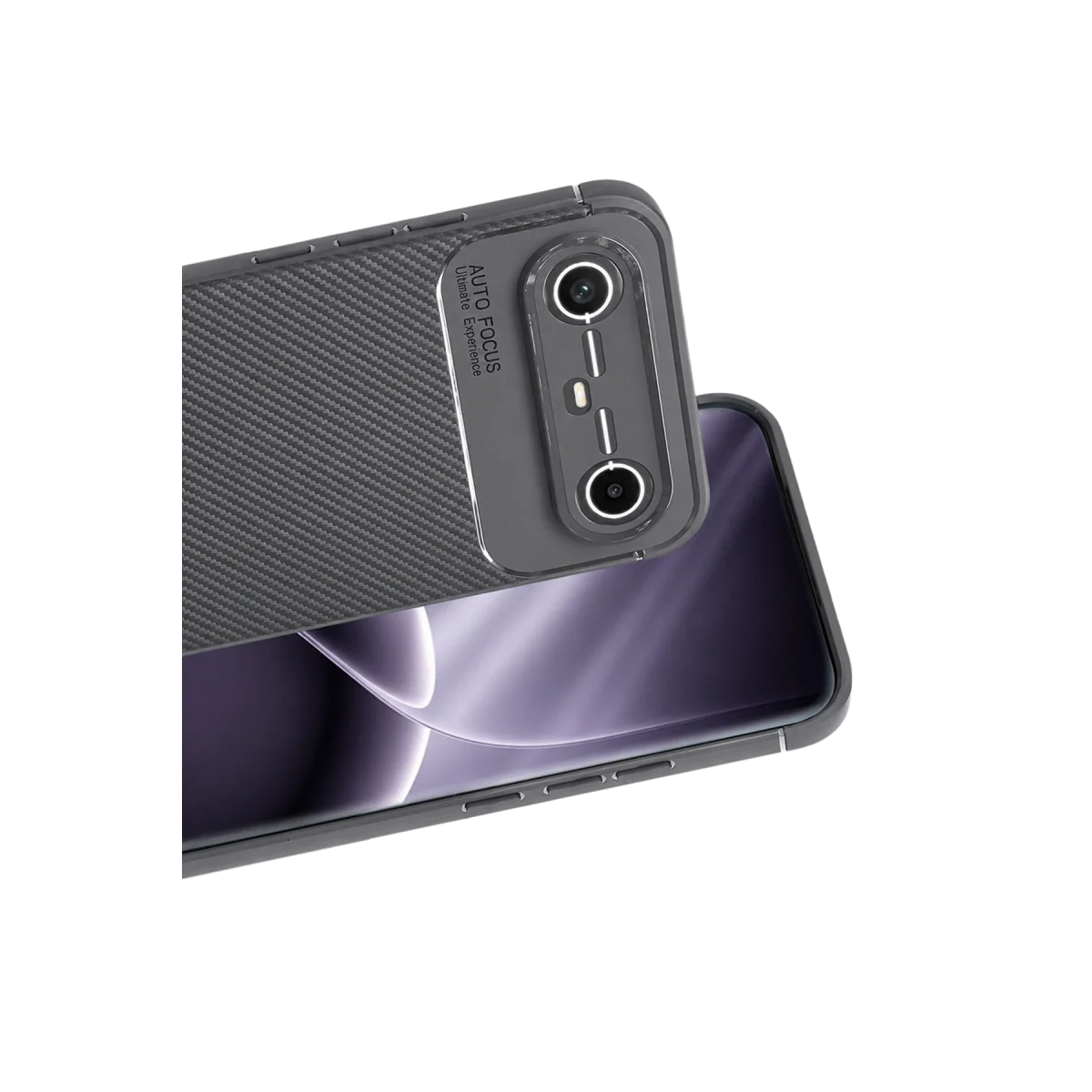 Tecno Spark Slim 5G Auto Focus Karbon Kapak - Gri görsel 2