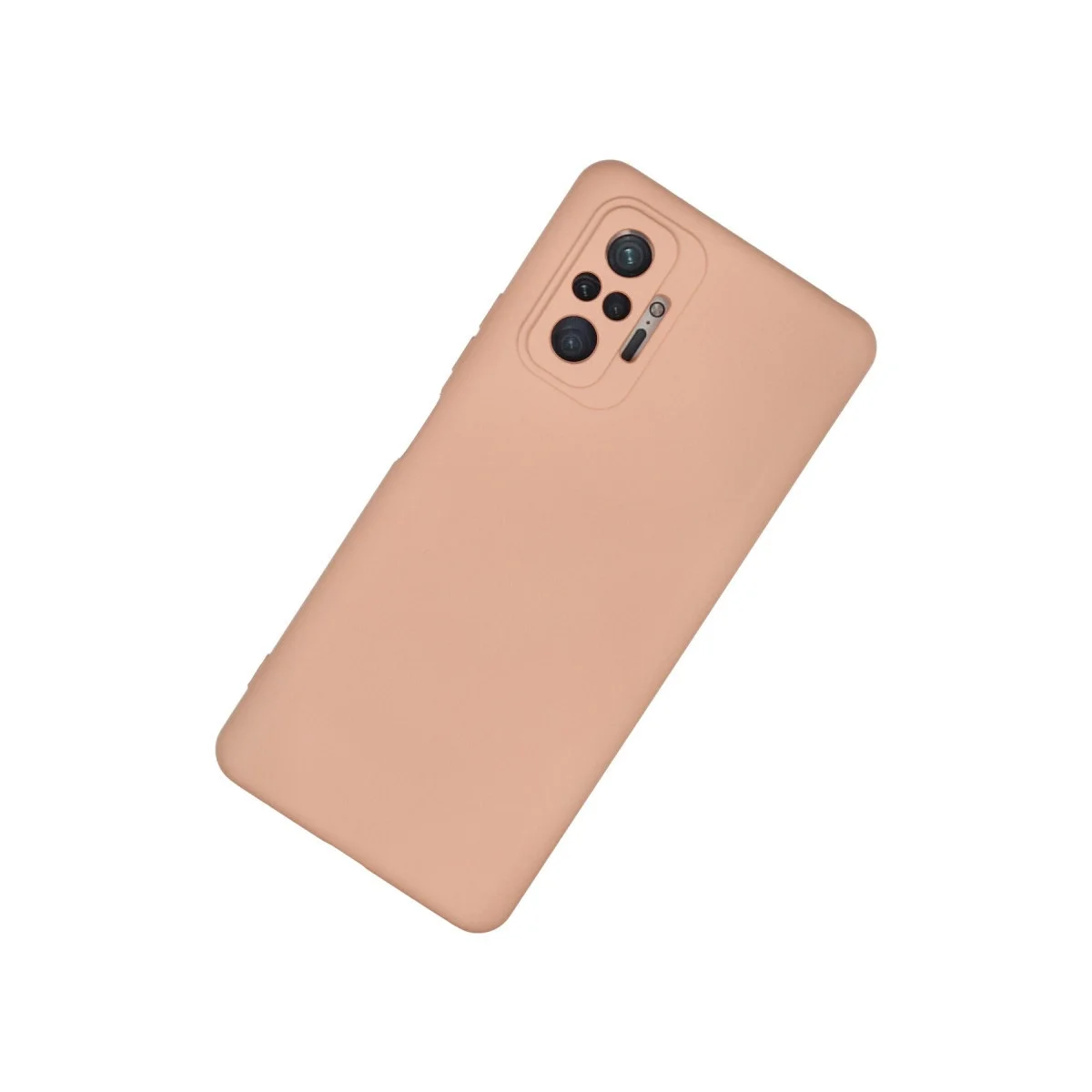 Xiaomi Redmi Note 10 Pro Kılıf Nano İçi Kadife Silikon - Pudra görsel 2