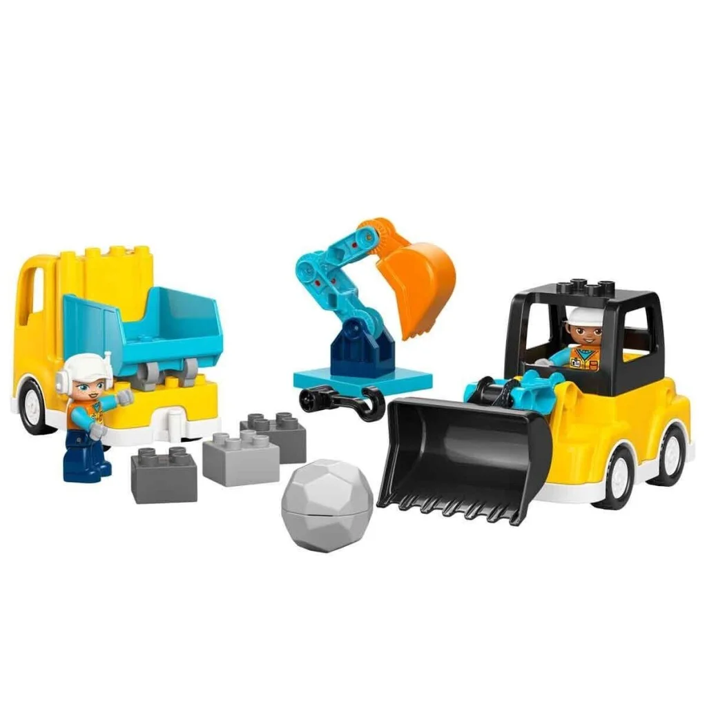 10475 Duplo 3ü1 arada İnşaat Araçları 22 parça +2 yaş görsel 4
