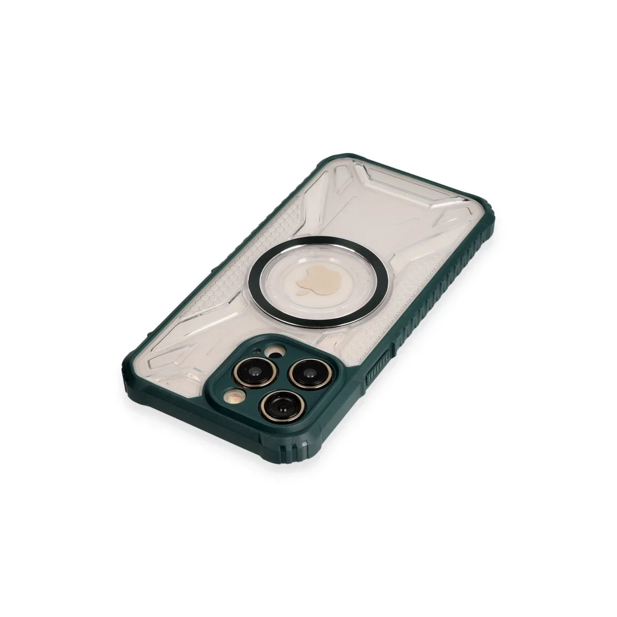 Apple iPhone 13 Pro Max Kılıf Prag Magneticsafe Kapak - Koyu Yeşil görsel 3
