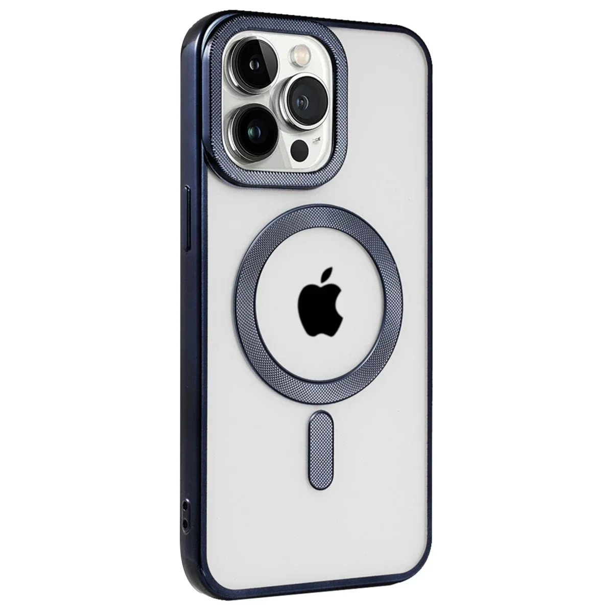 Apple iPhone 15 Pro Max Kılıf Kronos Magsafe Kapak - Lacivert görsel 2