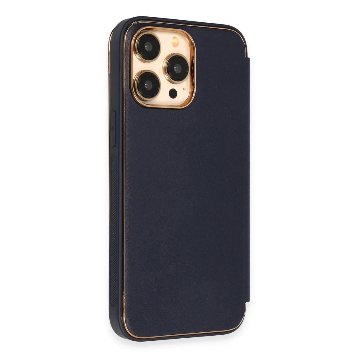 Apple iPhone 13 Pro Kılıf Dolpin Kapaklı - Lacivert görsel 4