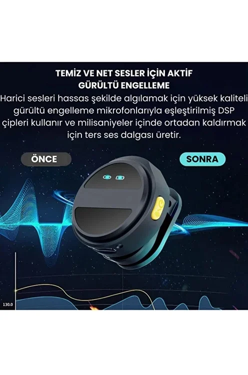 2 Adet Profesyonel Kablosuz Yaka krofonu Typce Uyumlu Manyetik Klipsli görsel 6