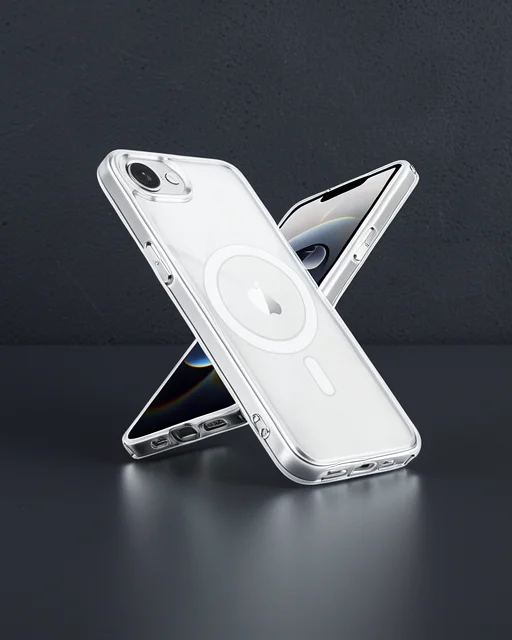 Apple İphone 16e Kılıf Magneticsafe Şeffaf Silikon - Şeffaf