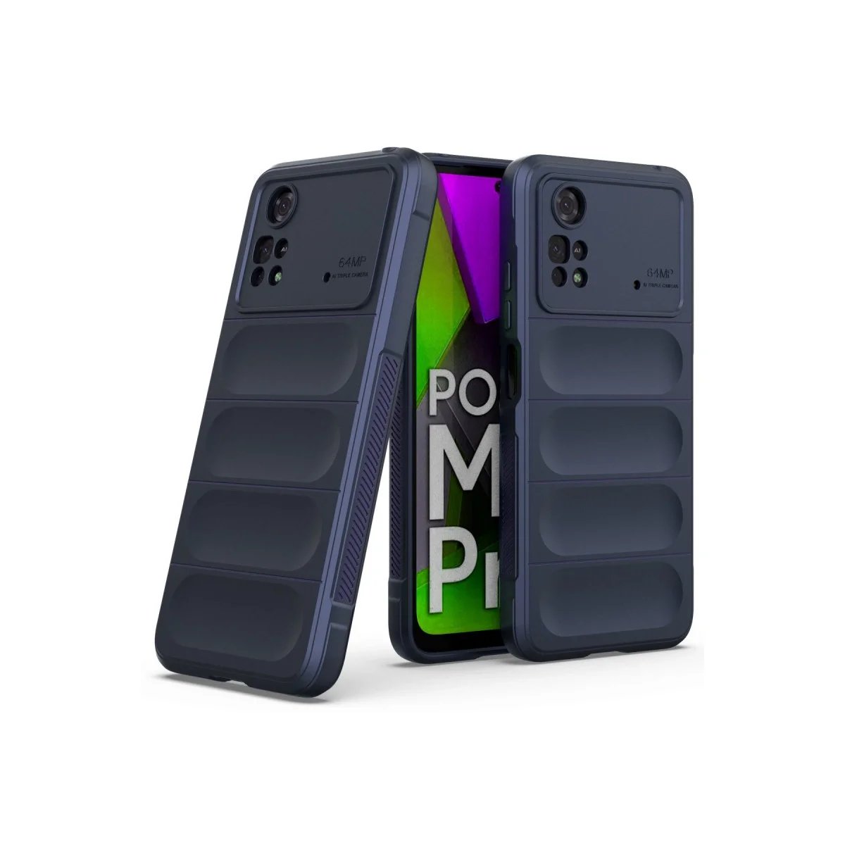 Xiao Poco M4 Pro 4g Kılıf Optimum Silikon - Lacivert görsel 2