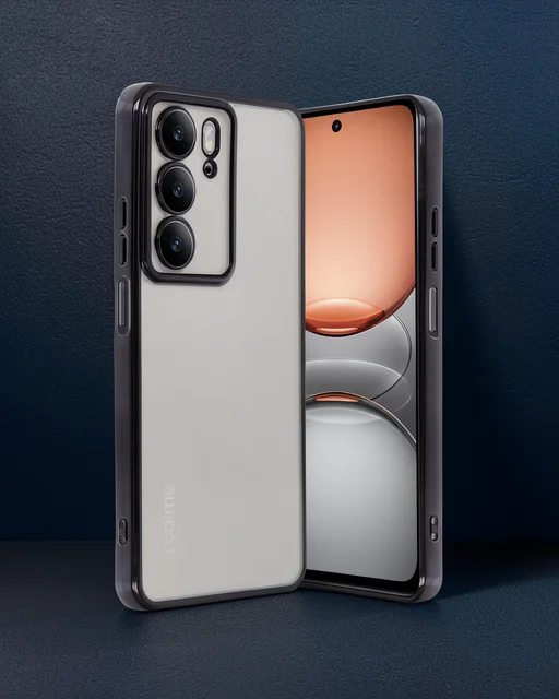Realme C75 4g Kılıf Razer Lensli Silikon - Siyah
