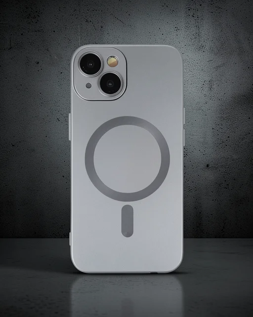 Apple İphone 14 Plus Kılıf Moshi Lens Magneticsafe Silikon - Füme