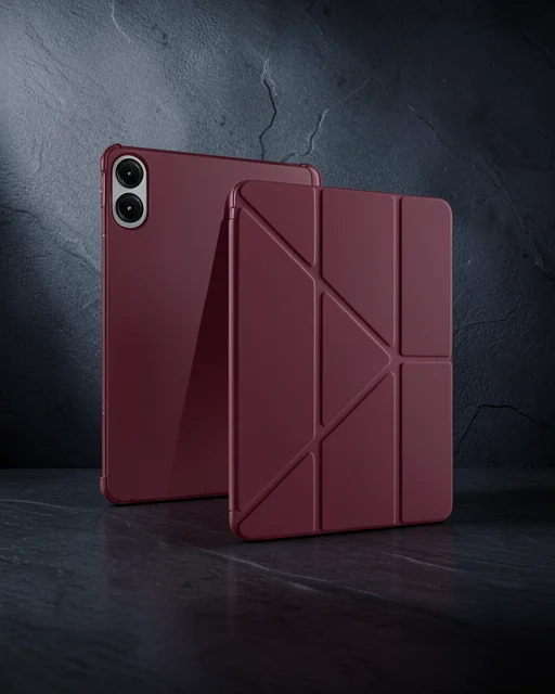 Xiaomi Redmi Pad Pro 12.1 Kılıf Kalemlikli Mars Tablet Kılıfı - Mürdüm