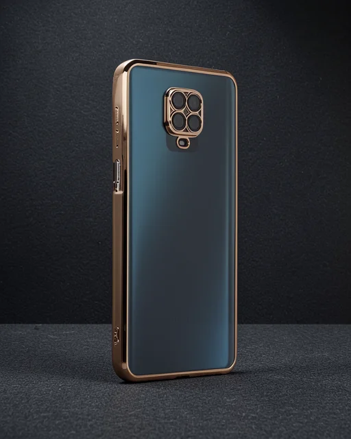 Xiaomi Redmi Note 9 Pro Kılıf Razer Lensli Silikon - Gold
