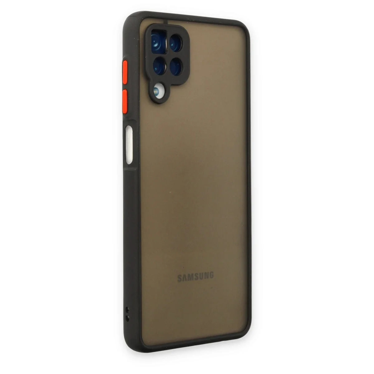 Samsung Galaxy A12 Kılıf Montreal Silikon Kapak - Siyah görsel 3