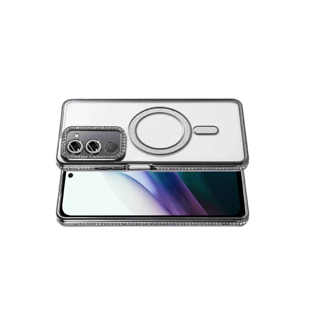 Xiaomi Redmi 15 4G Joke Simli Magneticsafe Kılıf - Siyah görsel 3