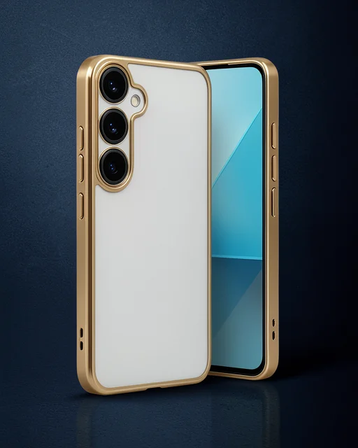 Samsung Galaxy A24 4g Prime Kılıf Razer Lensli Silikon - Gold