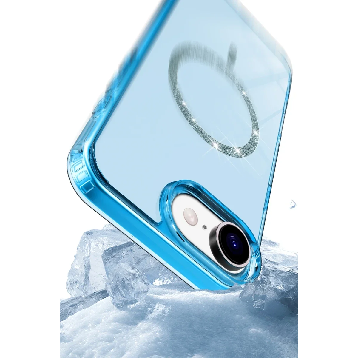 Apple iPhone 16E Live Diamond Magsafe Kapak - Sarı görsel 3
