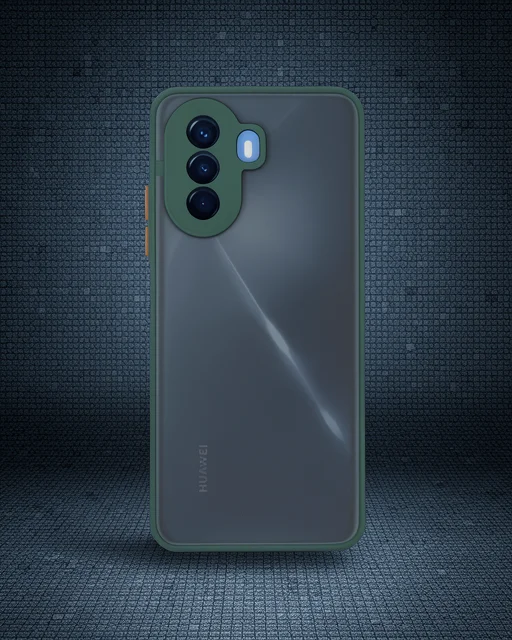 Huawei Nova Y70 Kılıf Montreal Silikon Kapak - Yeşil